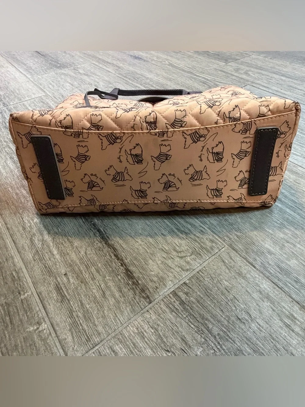 Radley London Designer Purse, Handbag, Pink Signature Dog Quilted Pattern